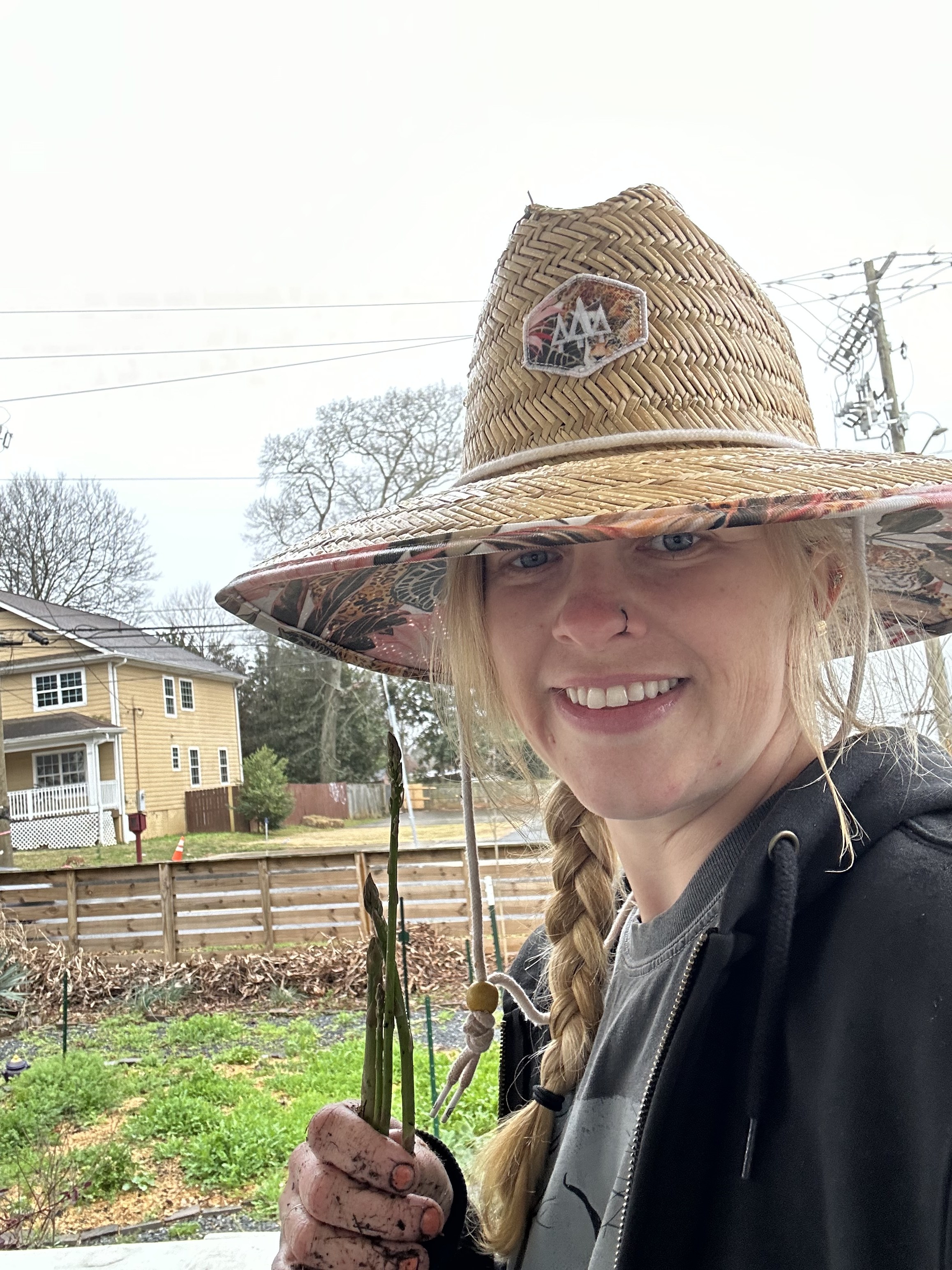Chelsea Seid in her garden